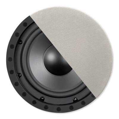 OEM Systems 8 In. In-Wall/Ceiling Frameless Subwoofer (Single), Round Grille